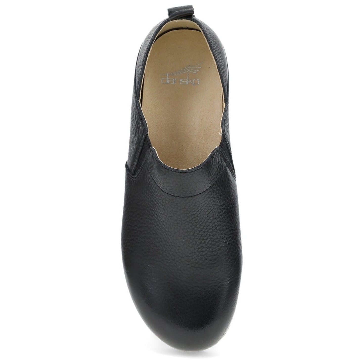 Meara Black Waxy Milled Slip-On by Dansko