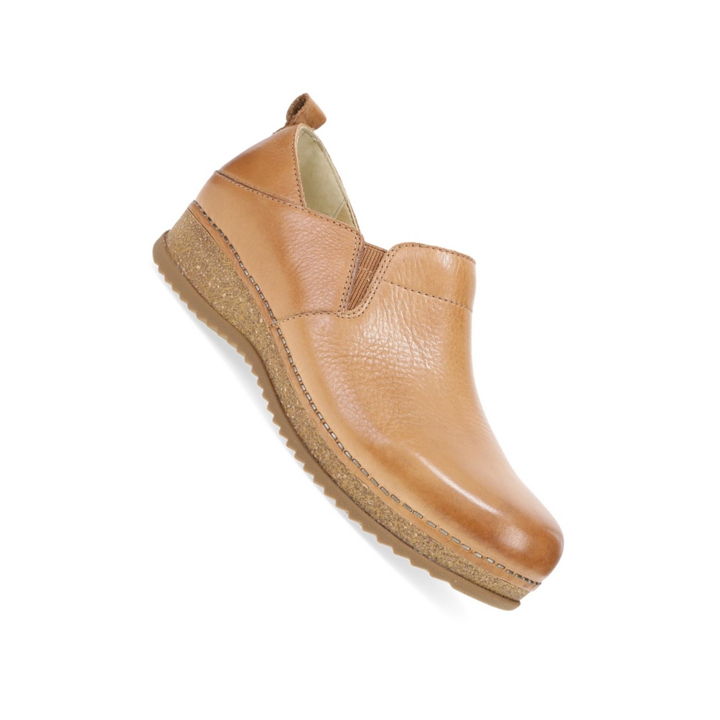 Meara Tan Waxy Milled Slip-On by Dansko