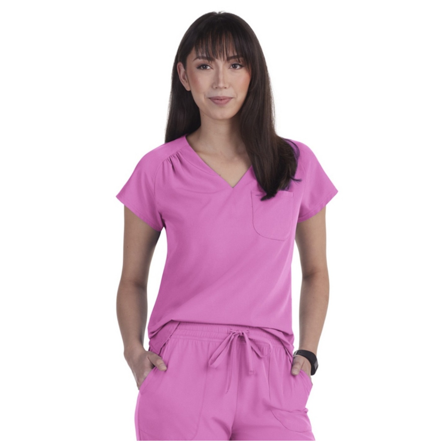 1118 Planet koi Kailani Contemporary Chest Pocket Top