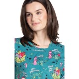 CK321 Cherokee Genuine Snap Front Warm Up Print Jacket - Sleigh My Name