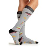Men's Print Support BBQ All Day Graduated Medium Support Compression Socks by Cherokee