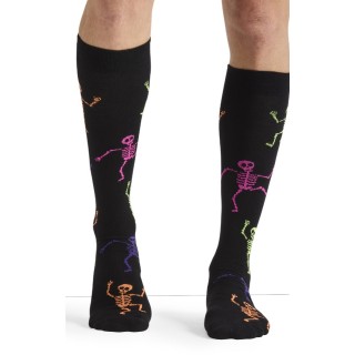 Print Support Dancing Skeletons Chaussettes de Compression Moyen Gradué pour Hommes par Cherokee