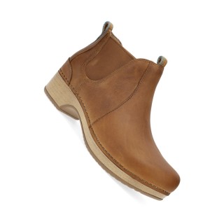 Becka Tan Oiled Pull Up Boot by Dansko