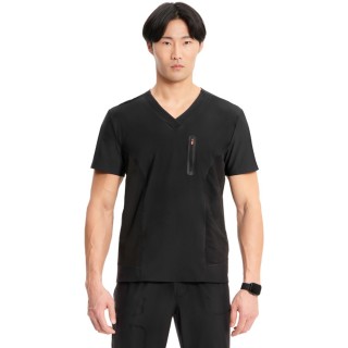 IN823A Kinetic Men's 3 Pocket Knit V-Neck Top by Infinity