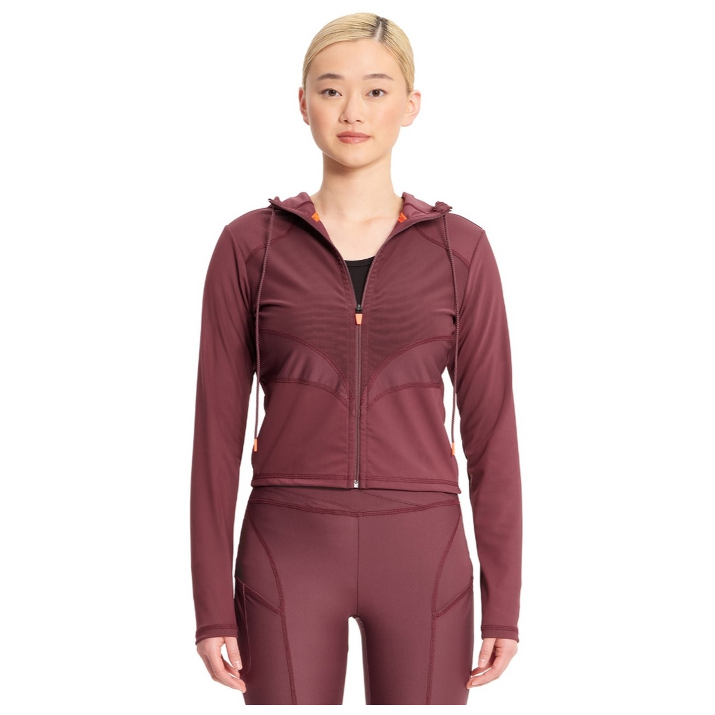 IN326 Kinetic Mesh Zip Front Crop Jacket by Infinity