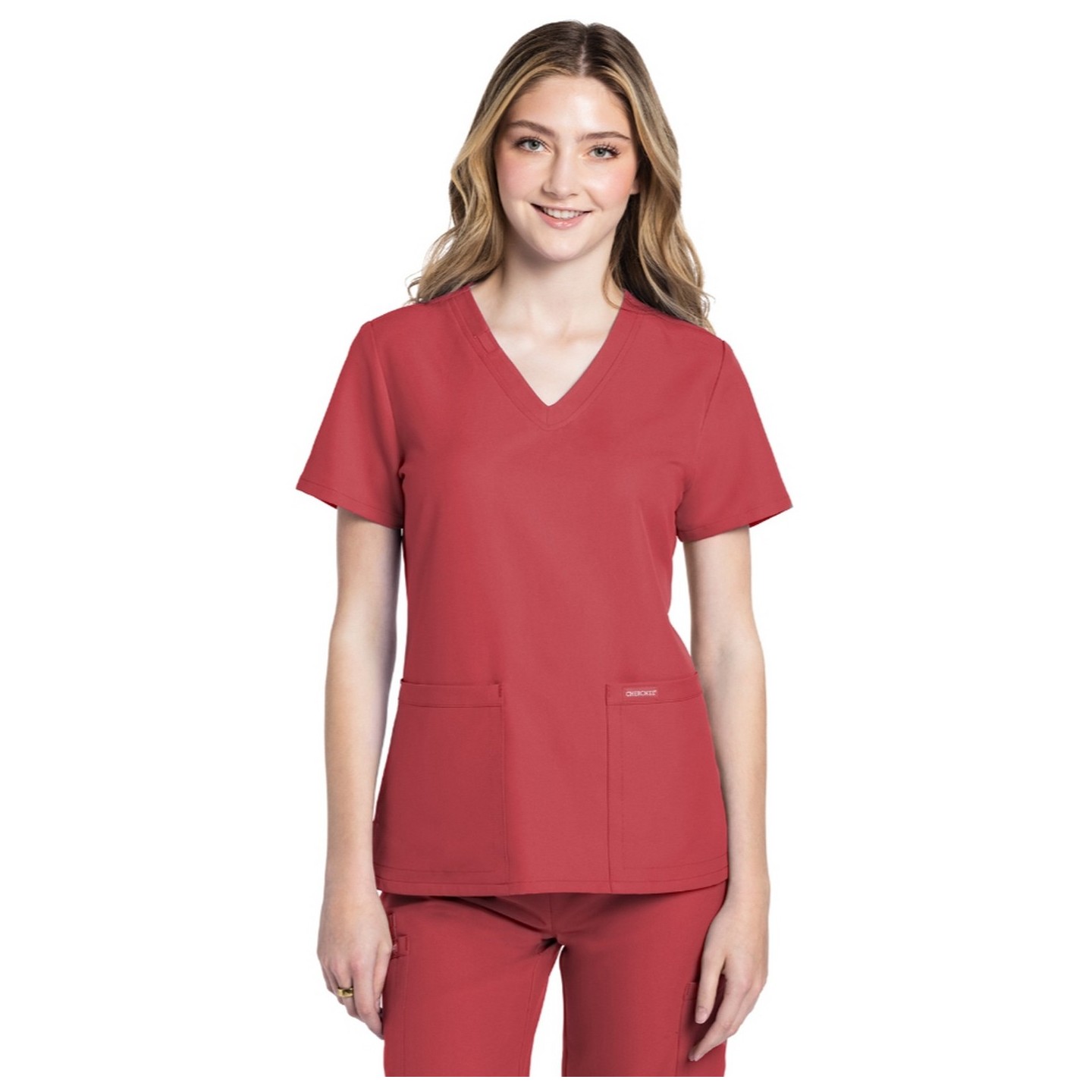 CK953A WW Originals Ultra V-Neck 2 Pocket Top by Cherokee