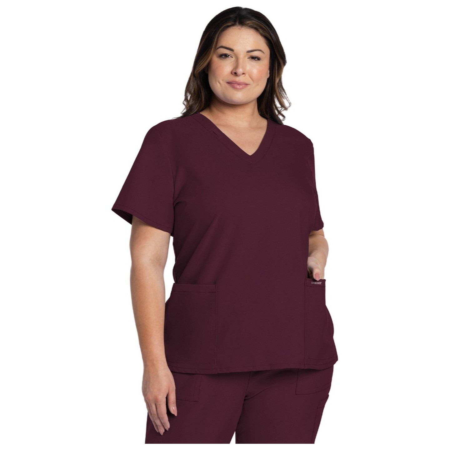 CK953A WW Originals Ultra V-Neck 2 Pocket Top by Cherokee