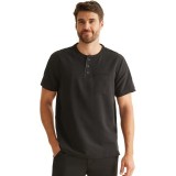 HH701 Healing Hands HH360 Haut 'Shane' à Col Mandarin pour Hommes