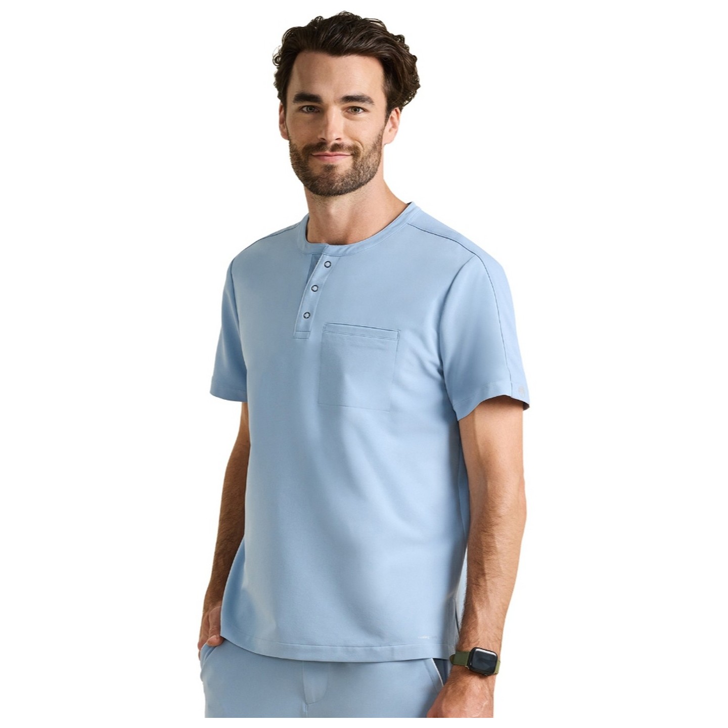 HH701 Healing Hands HH360 Haut 'Shane' à Col Mandarin pour Hommes