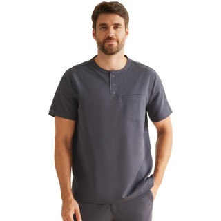 HH701 Healing Hands HH360 Men's Shane Mandarin Collar Top