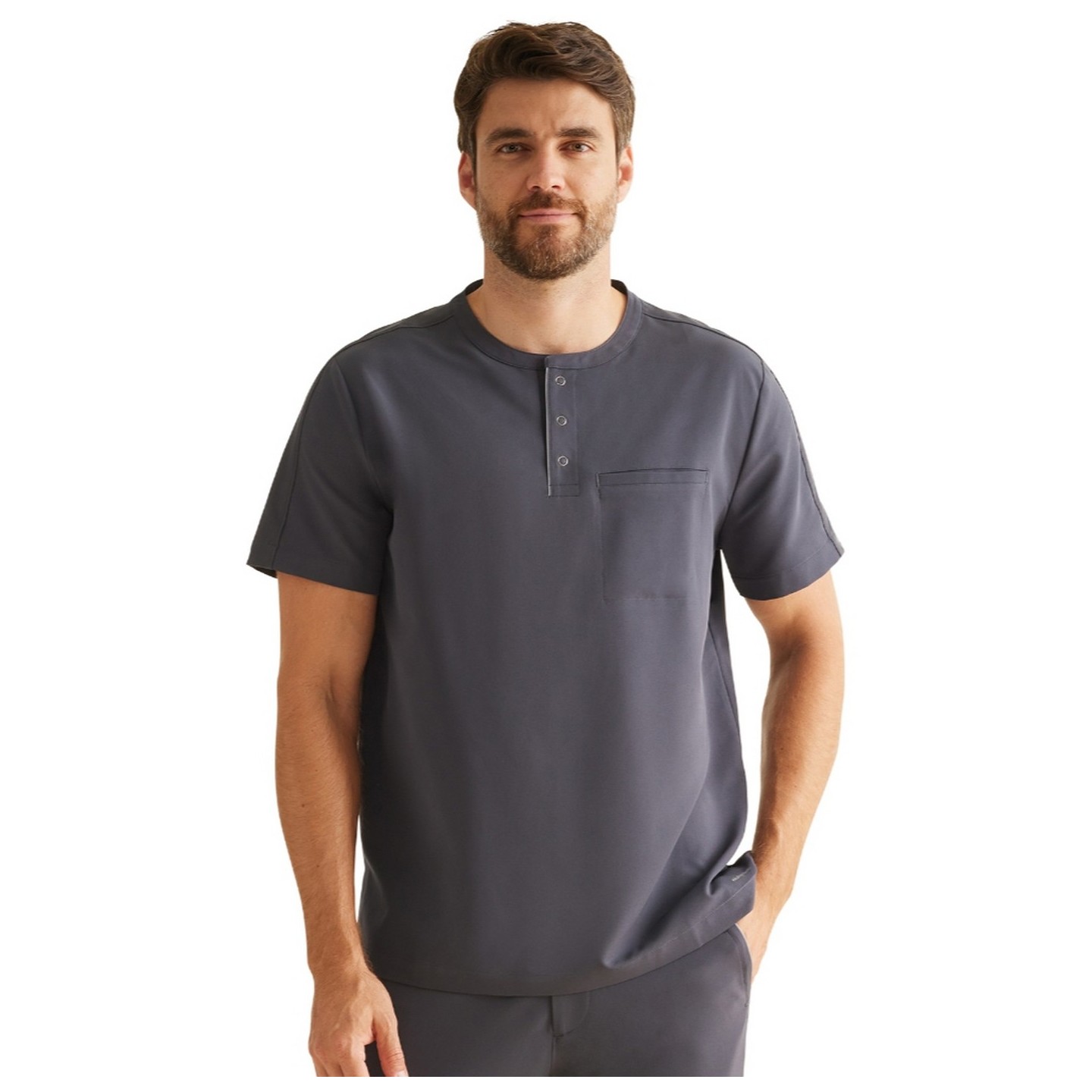 HH701 Healing Hands HH360 Haut 'Shane' à Col Mandarin pour Hommes