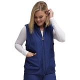 HS500 Break on Through Warm Up Vest with Removable Hood by HeartSoul