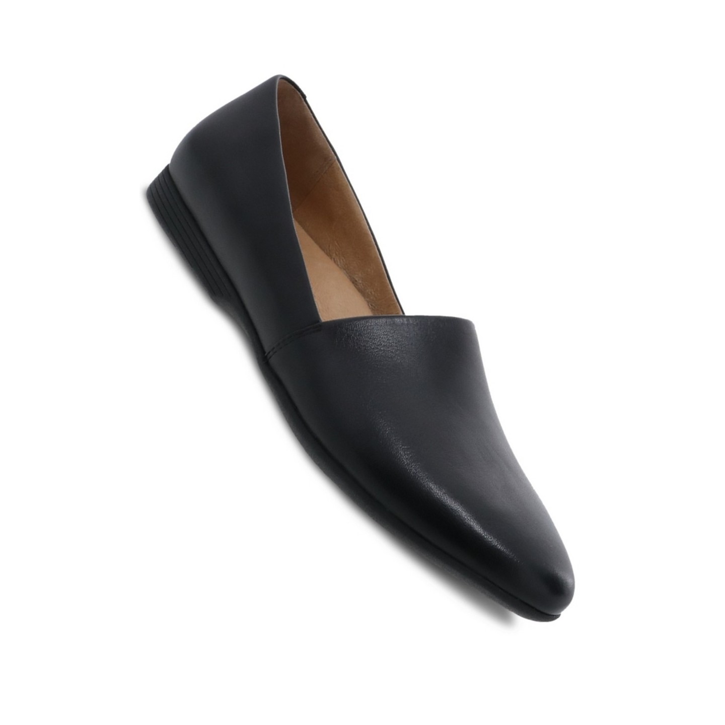 Ballerines Plats Larisa Black Milled Nappa pour Femmes par Dansko
