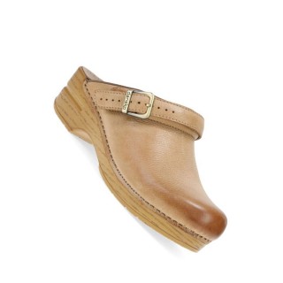 Ingrid Honey Distressed Sabot Ouvert pour Femmes par Dansko