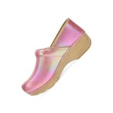XP 2.0 Pink Iridescent Leather Slip Resistant Women's Clog by Dansko