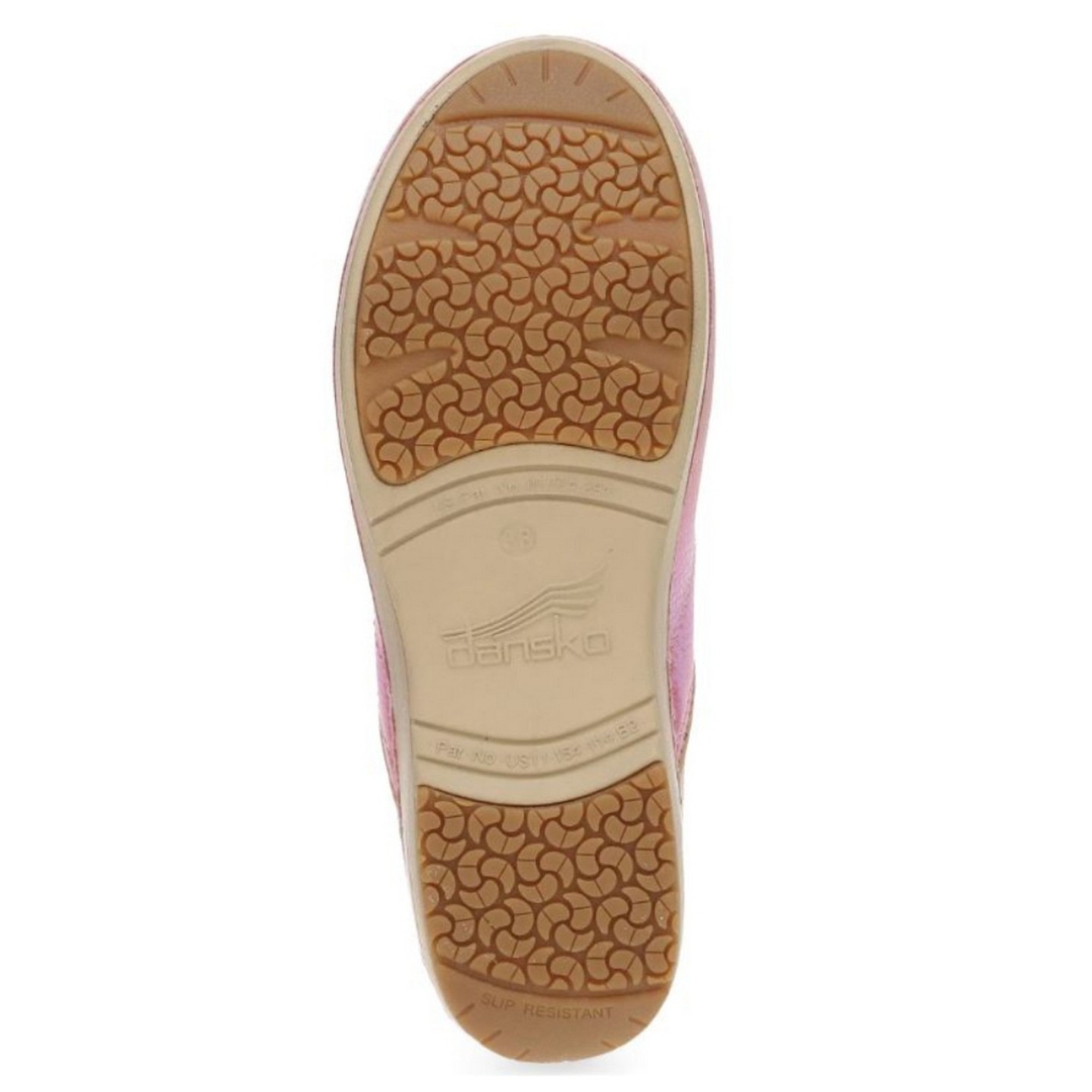 XP 2.0 Pink Iridescent Leather Sabot Antidérapante pour Femmes par Dansko