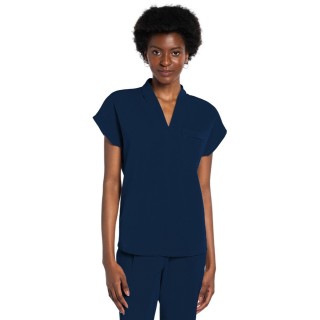 CK758A Atmos V-Neck Tuckable Top with Chest Pocket by Cherokee
