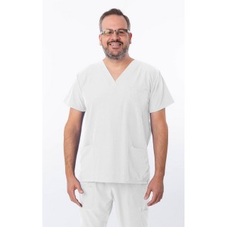 18-1072A Zinnia Unisex 3 Pocket Scrub Top by Greentown