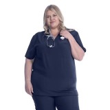 18-1072A Zinnia Unisex 3 Pocket Scrub Top by Greentown