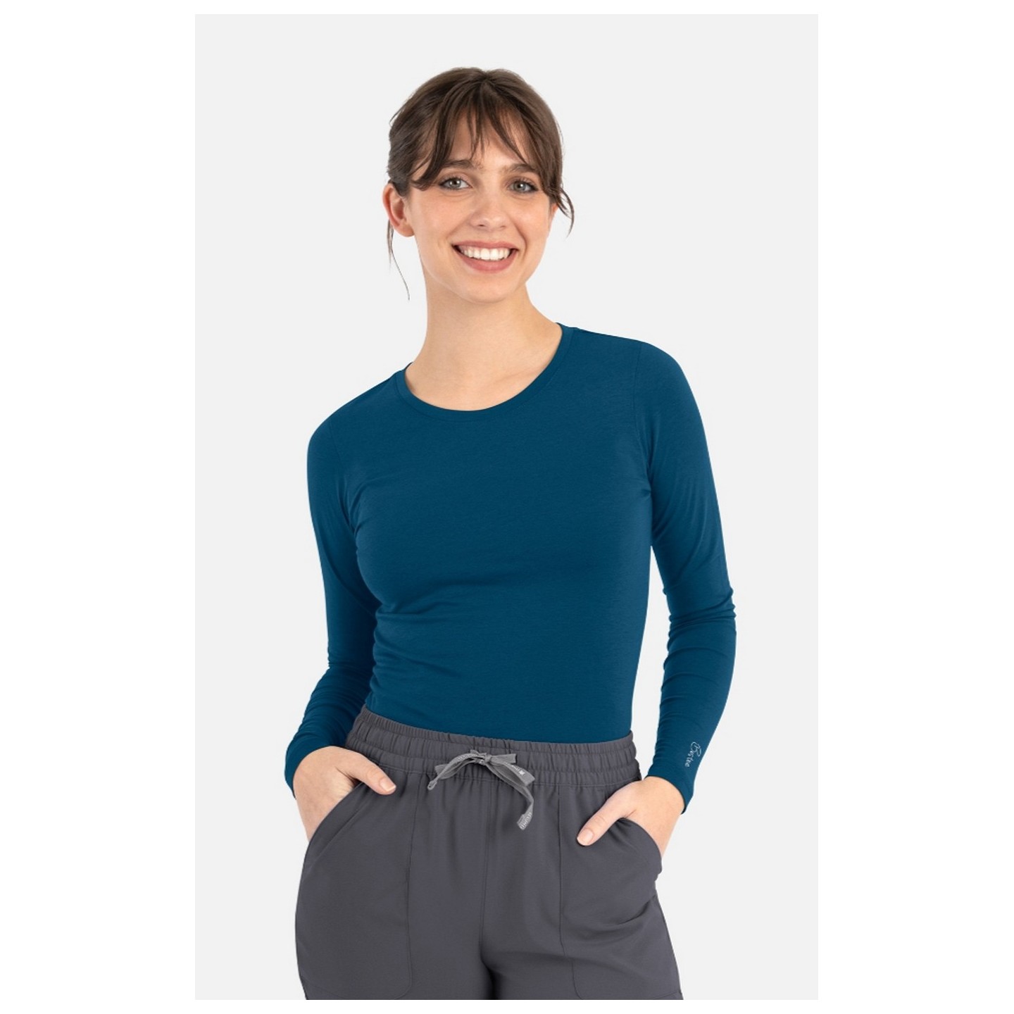 6909 Maevn Bestee Long Sleeve Scrub Undershirt Tee