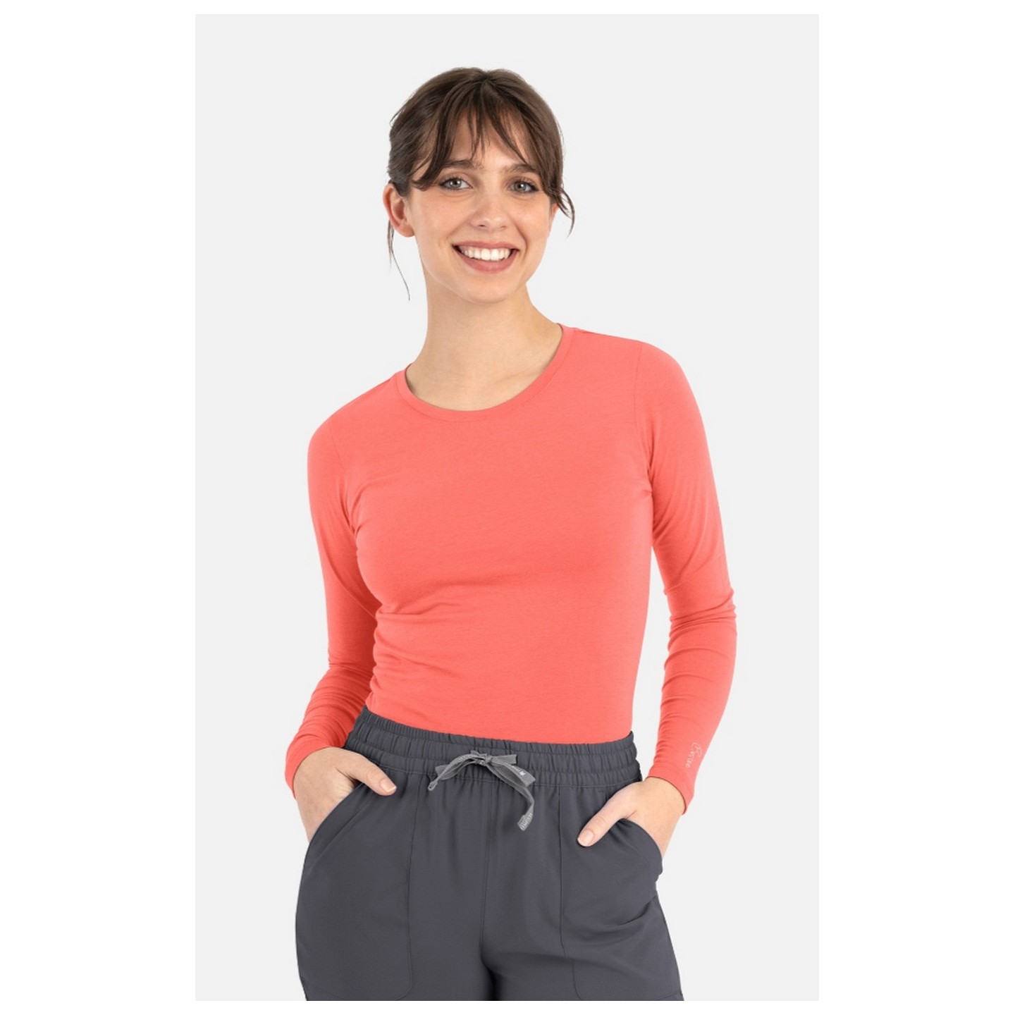 6909 Maevn Bestee Long Sleeve Scrub Undershirt Tee