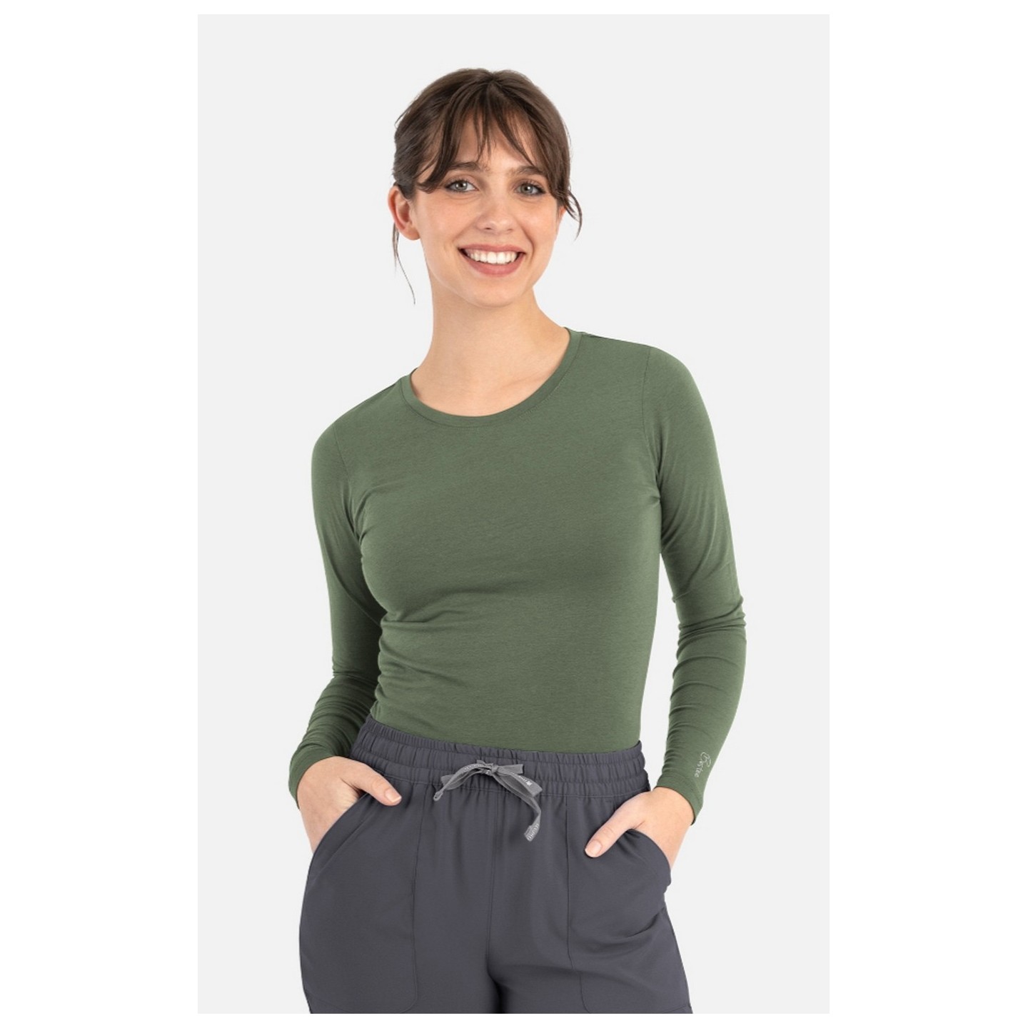 6909 Maevn Bestee Long Sleeve Scrub Undershirt Tee