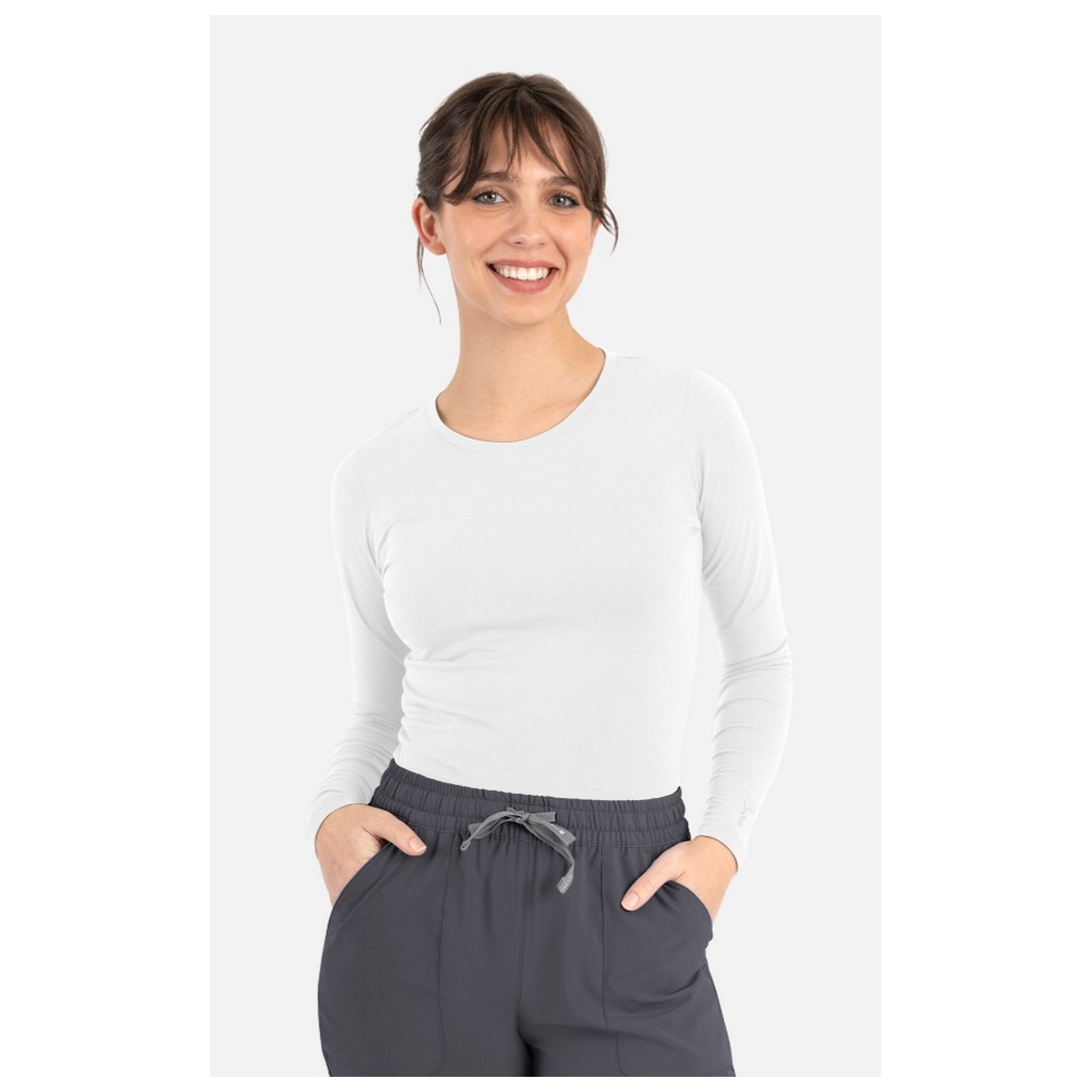 6909 Maevn Bestee Long Sleeve Scrub Undershirt Tee