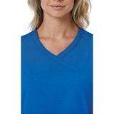1726 Red Panda Women's Curved Mock Wrap Top by Maevn