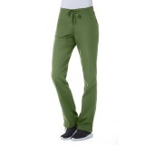 9716P Petite Red Panda Half Elastic Waist Straight Leg Pant by Maevn