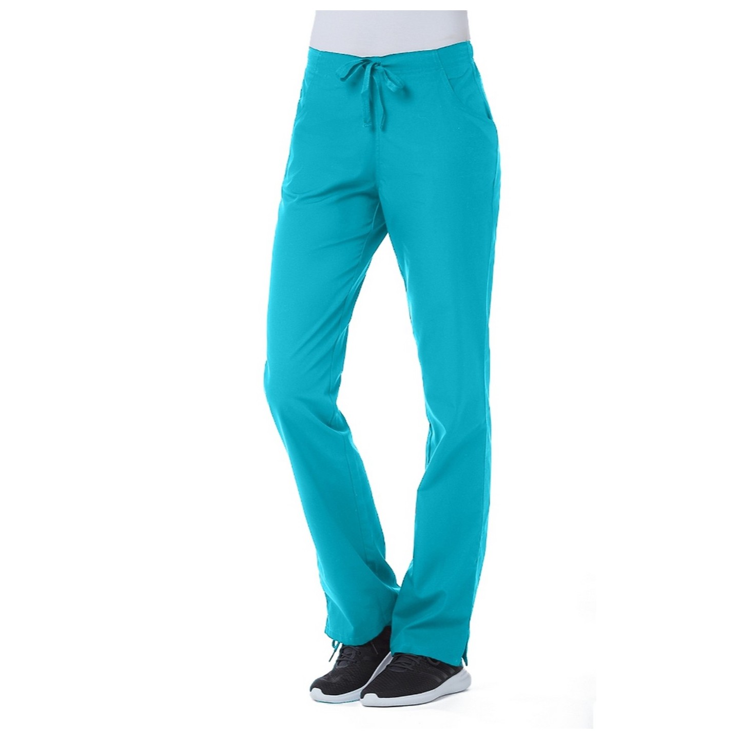 9716P Petite Red Panda Pantalon à Taille Demi Élastique pour Femmes par Maevn