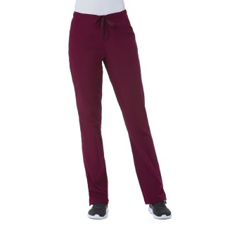 9716T Tall Red Panda Pantalon à Taille Demi Élastique pour Femmes par Maevn