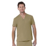 1706 Red Panda Unisex V-Neck Top by Maevn (Men's View)