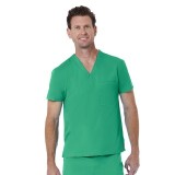 1706 Red Panda Unisex V-Neck Top by Maevn (Men's View)