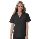 1706 Red Panda Unisex V-Neck Top by Maevn (Women's View)