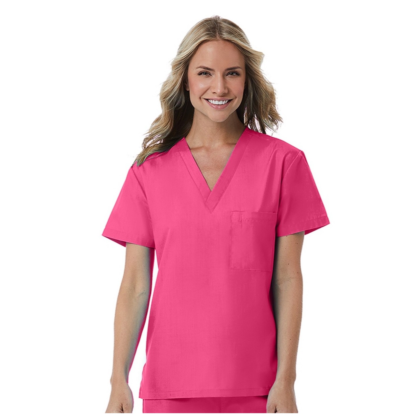 1706 Red Panda Unisex V-Neck Top by Maevn (Women's View)