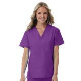 1706 Red Panda Unisex V-Neck Top by Maevn (Women's View)