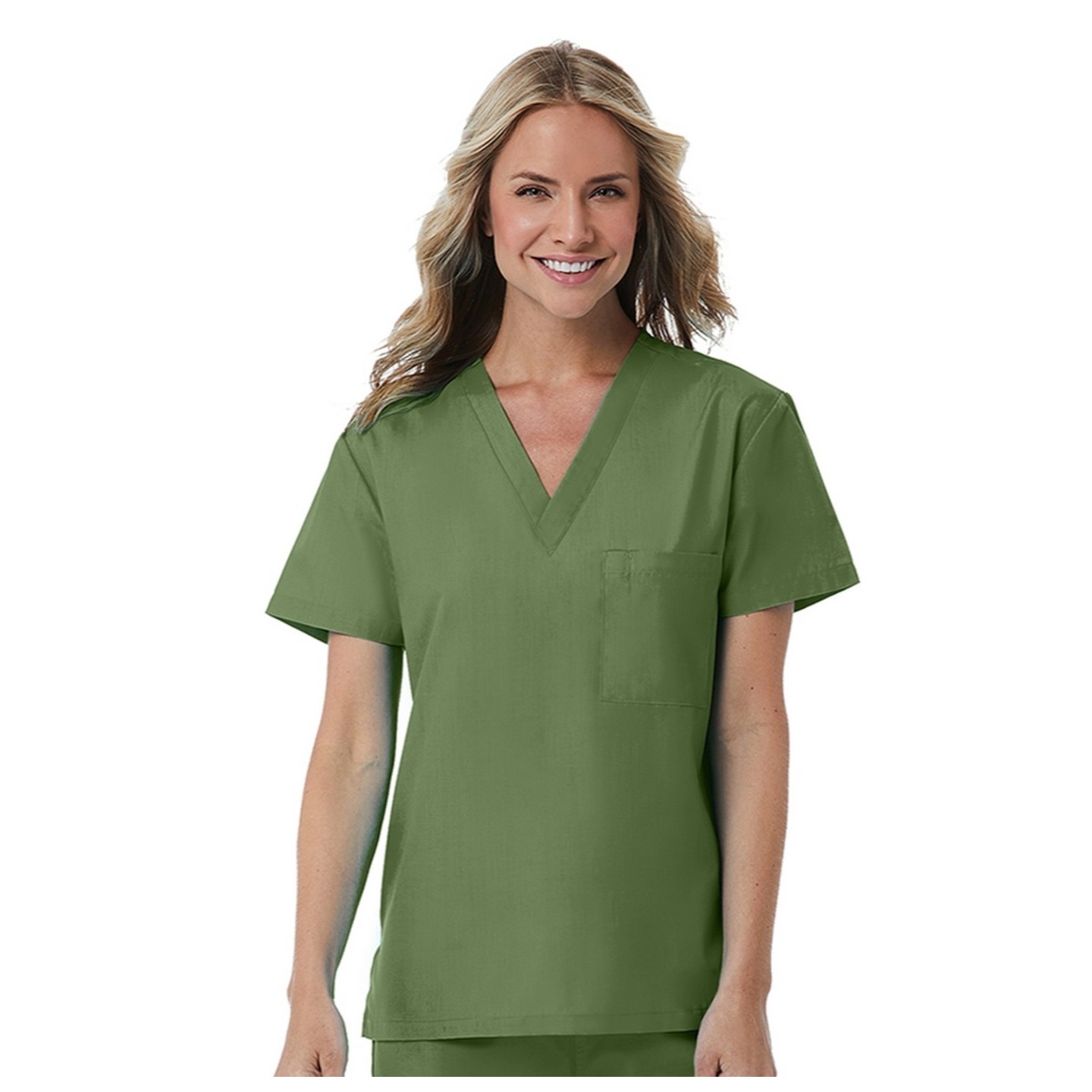 1706 Red Panda Unisex V-Neck Top by Maevn (Women's View)