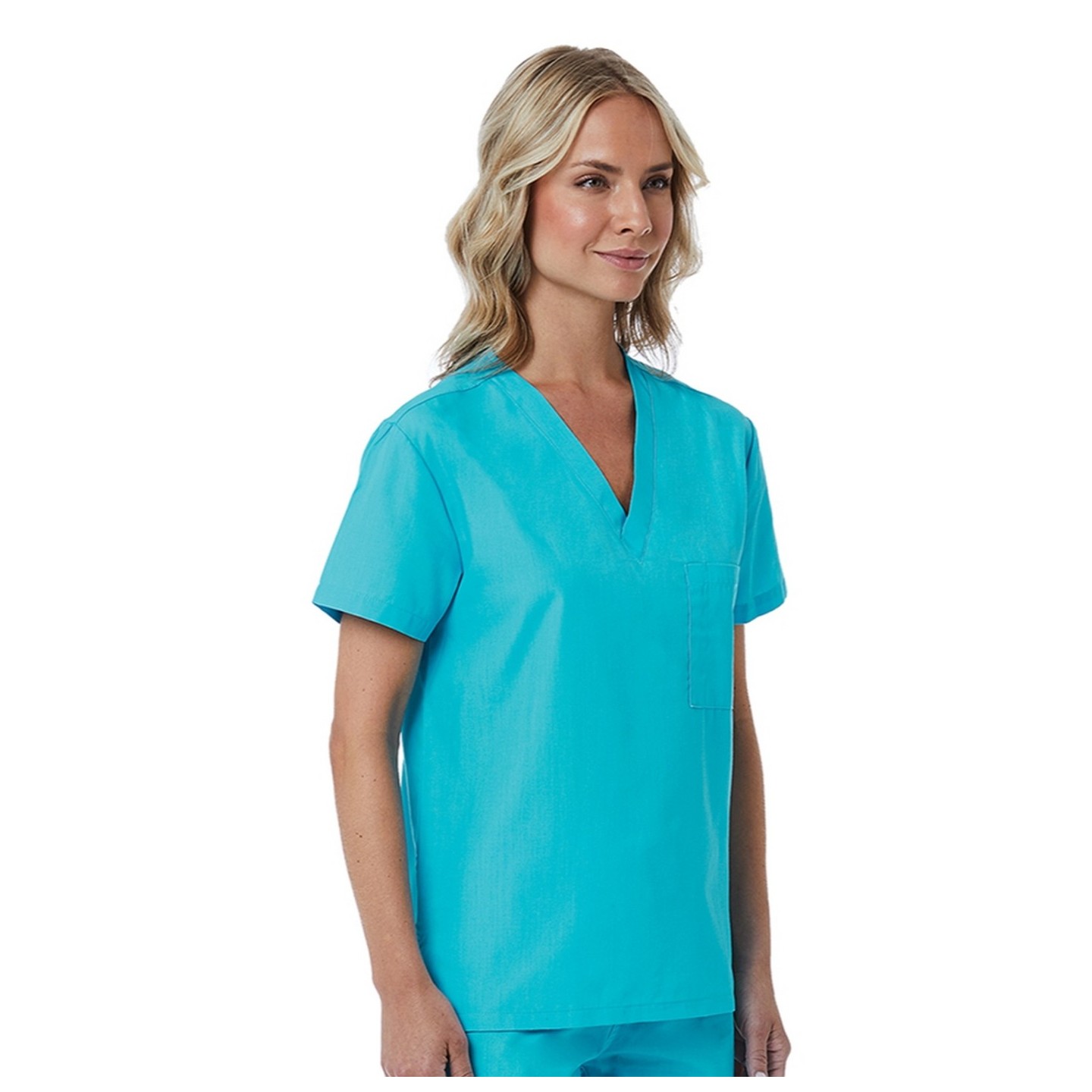 1706 Red Panda Unisex V-Neck Top by Maevn (Women's View)