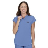 1093 koi Basics Ari Split Neck Top