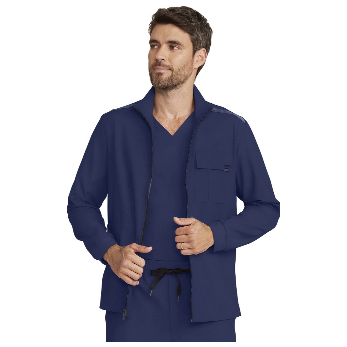 HH361 Quest Men's Austin Zip Front Utility Jacket by Healing Hands