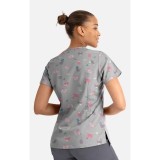 1767 Maevn V-Neck Print Top - Hot Chicks