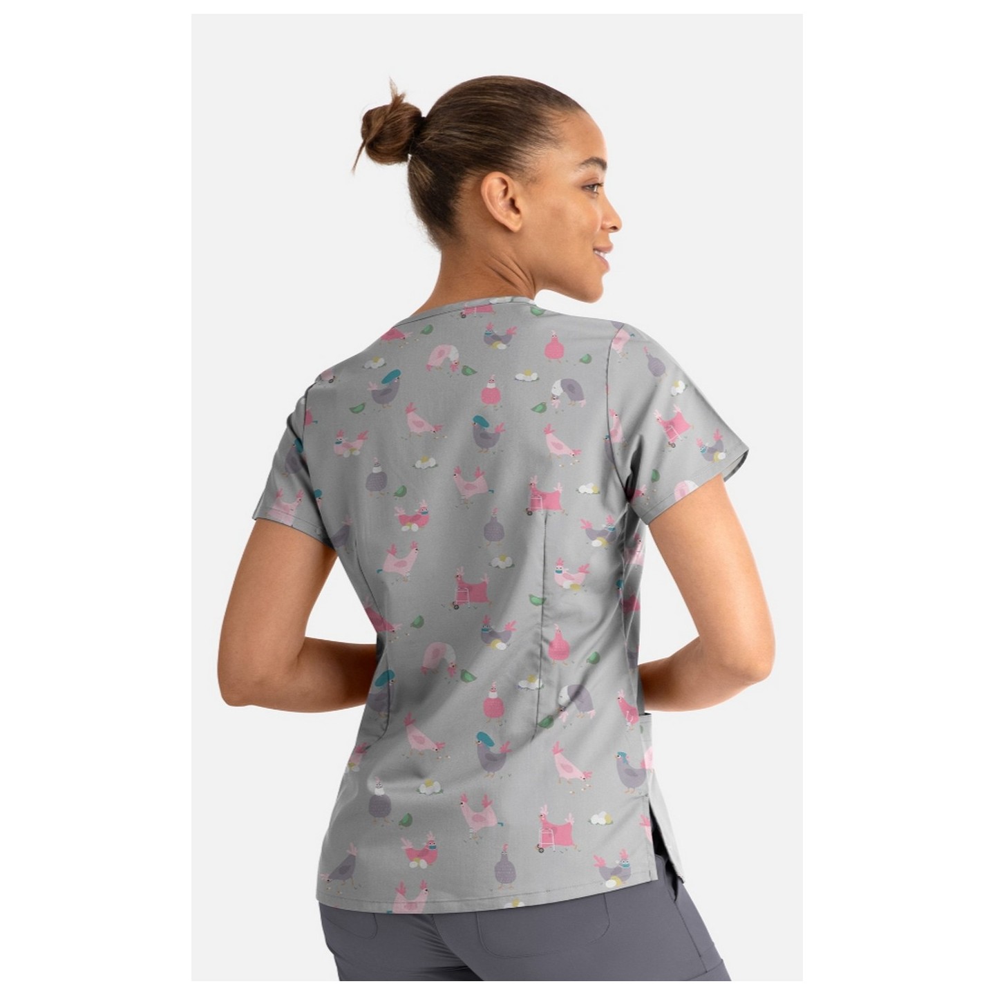 1767 Maevn V-Neck Print Top - Hot Chicks