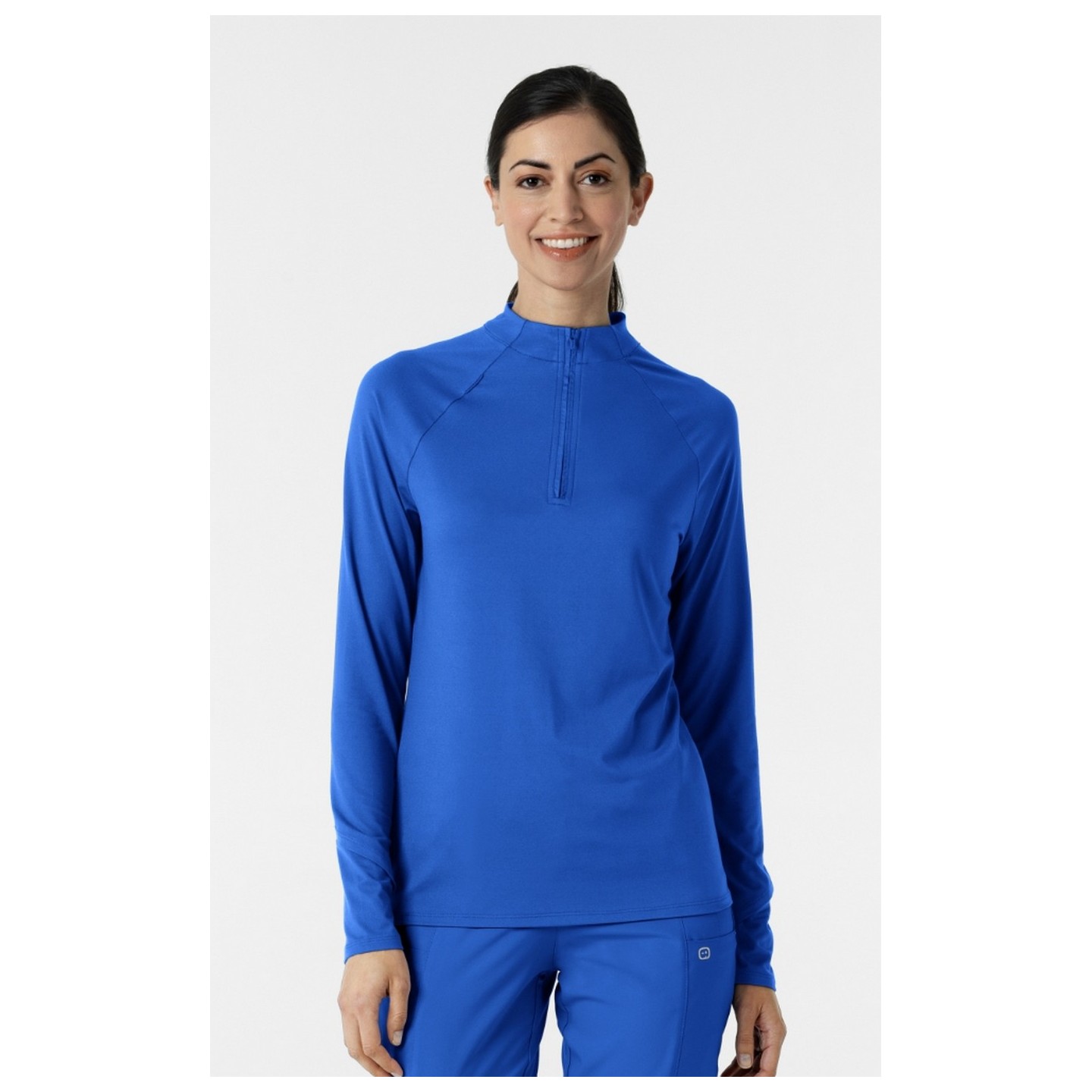 2239 Layers Quarter-Zip Long Sleeve Scrub Top by WINK