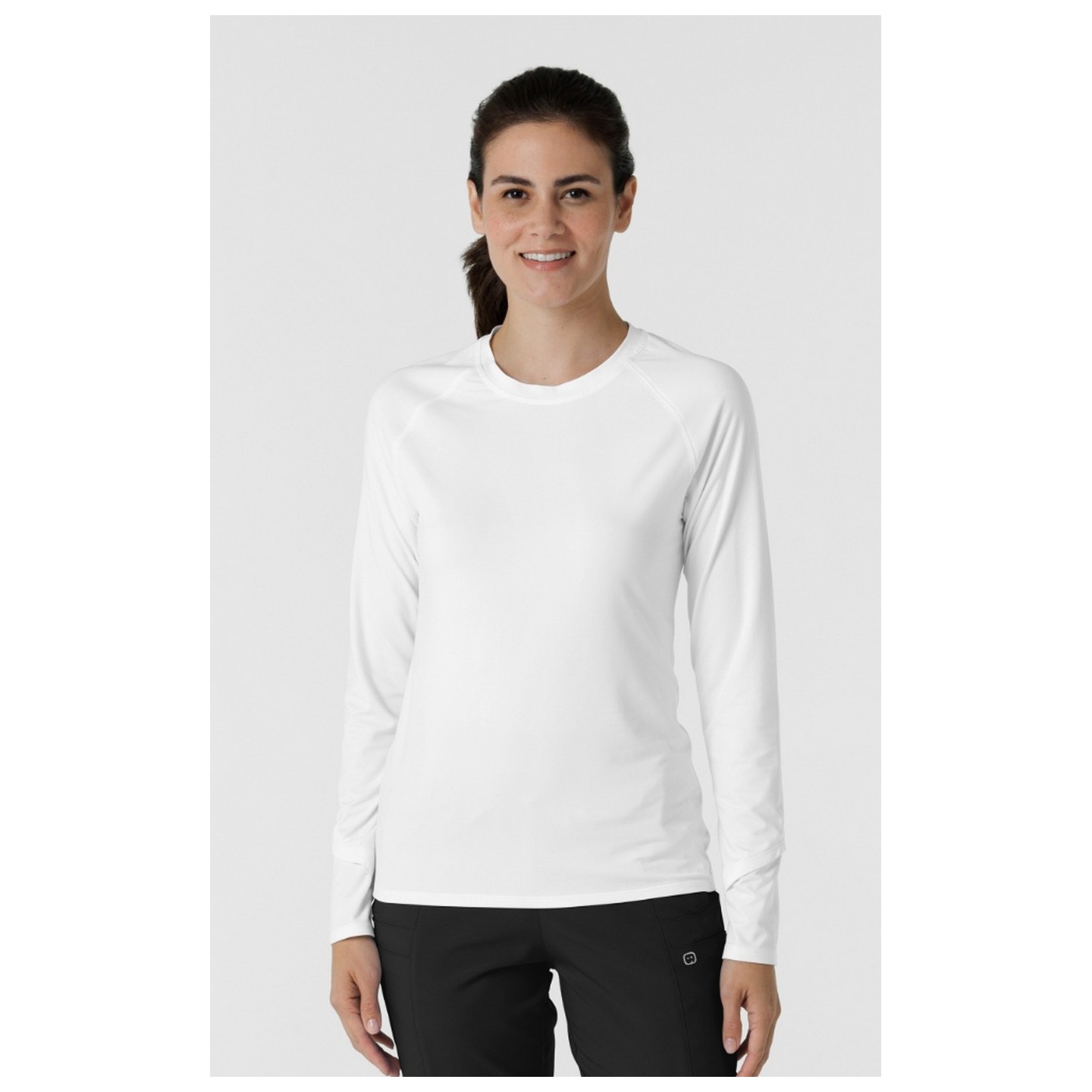 2139 Layers Long Sleeve Underscrub Top with Watch Windows by WINK