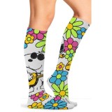 Tooniforms Print Support Graduated Compression Socks - Snoopy Grooves