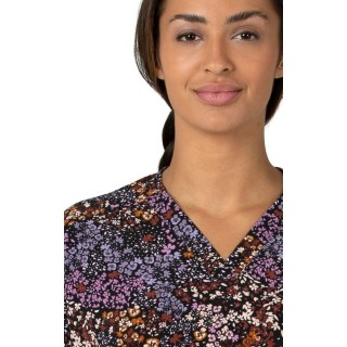 C13314 Carhartt Force Cross-Flex Women's Oversize V-Neck Print Top - Mini Floral
