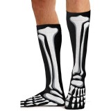 Men's Print Support Bad To The Bone Graduated Medium Support Compression Socks by Cherokee