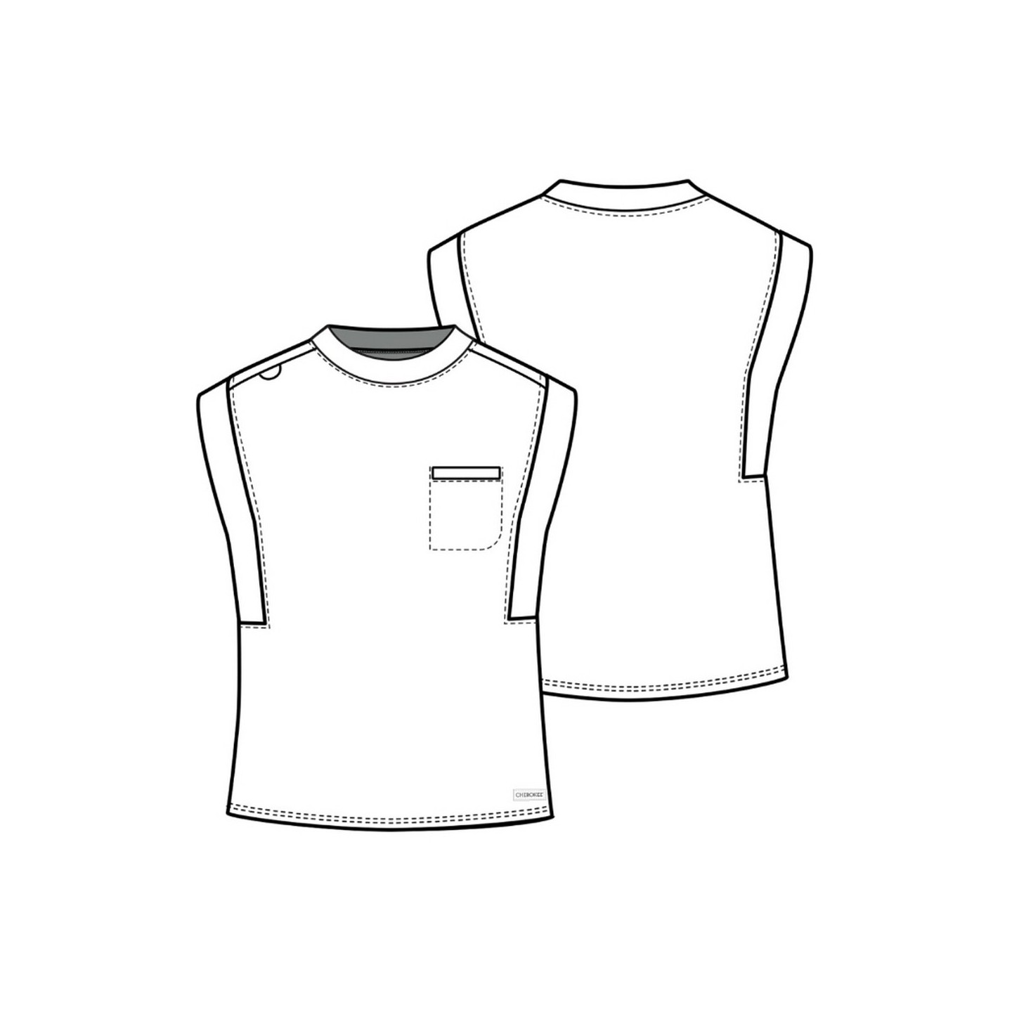 CK936 Achieve Haut Manches Raglan par Cherokee