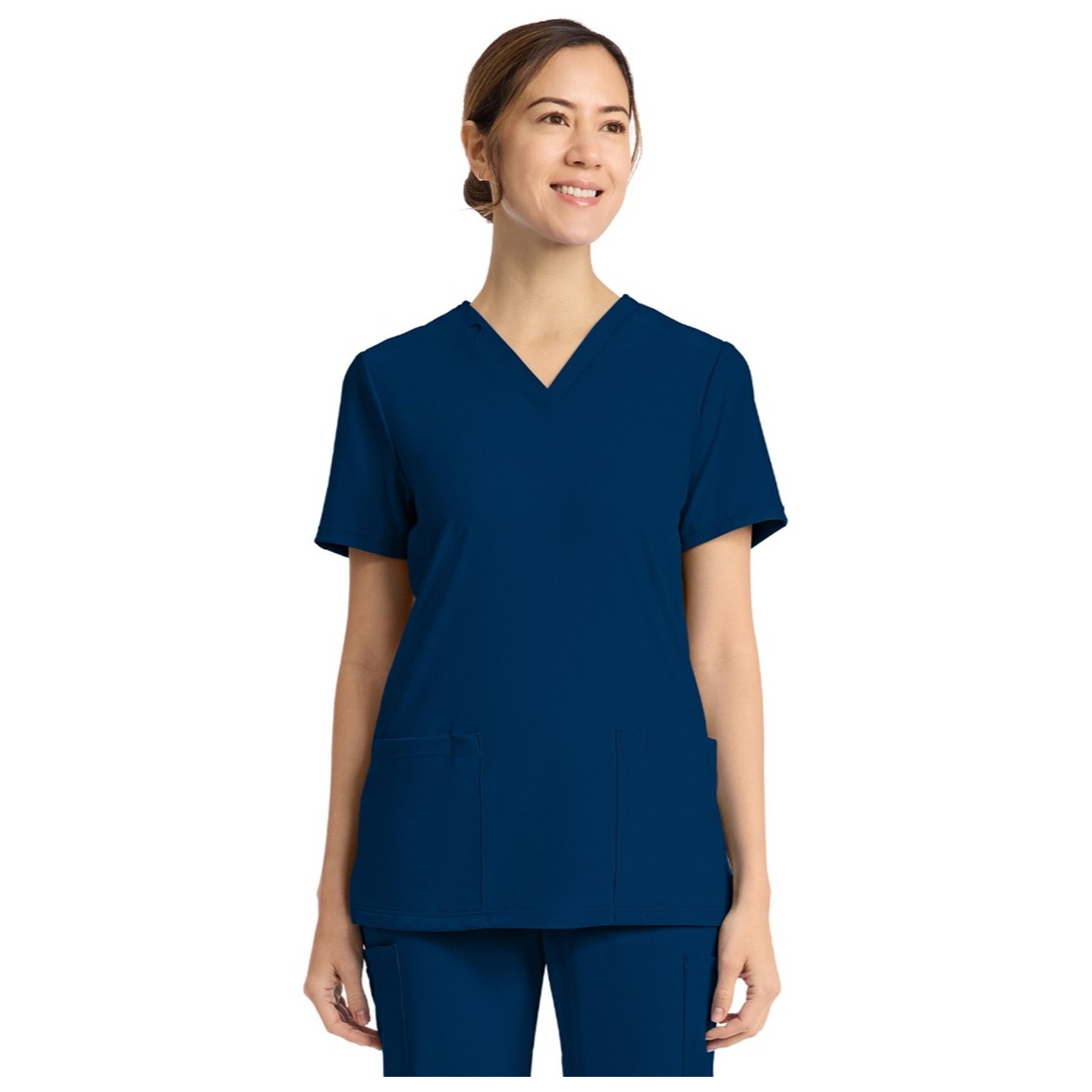 CK832 Achieve 2 Pocket Classic V-Neck Top by Cherokee