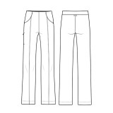 CK162 Achieve 3 Pocket Wide Leg Pant by Cherokee